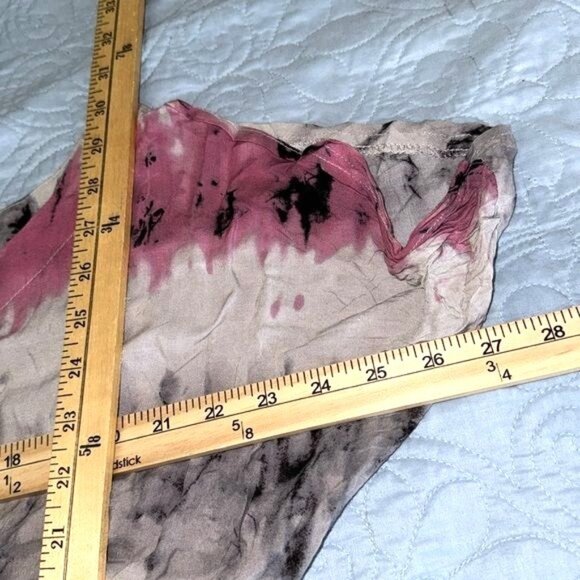 Poetry Womens Tie-Dye Short Sleeve Dress S Rayon Made In China - Picture 8 of 9
